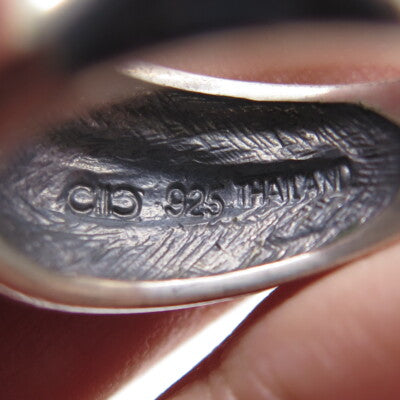 925 Sterling Silver Vintage Twisted Rope Dome Ring Size 7.5