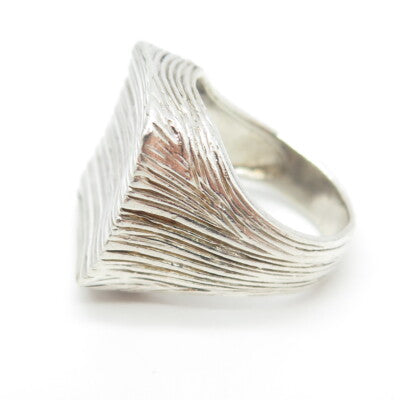 BARSE 925 Sterling Silver Vintage Textured Ring Size 7