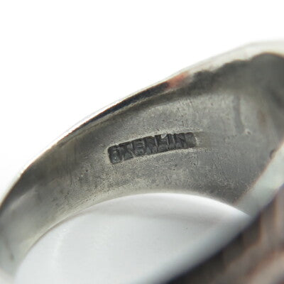 925 Sterling Silver Antique WWII US Army Recruiting Command Ring Size 7.25