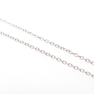 925 Sterling Silver Real Amethyst Gemstone Pendant Rolo Chain Necklace 18"