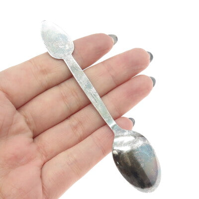 TH. MARTHINSEN 925 Sterling Silver Vintage Norway Vatican Pavilion Coffee Spoon