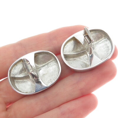 BJORN WECKSTROM LAPPONIA 925H Sterling Vintage 1970 Finland Modernist Cufflinks