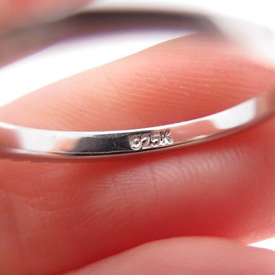 925 Sterling Silver Round-Cut C Z Cross Ring Size 5.75