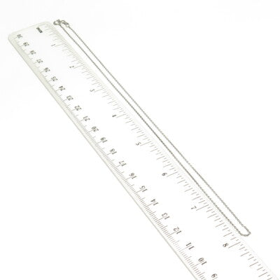 925 Sterling Silver Italy Cable Chain Necklace 16"