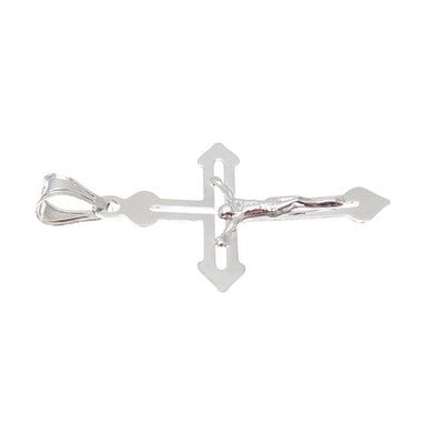 925 Sterling Silver Italy Crucifix Cross Religious Charm Pendant
