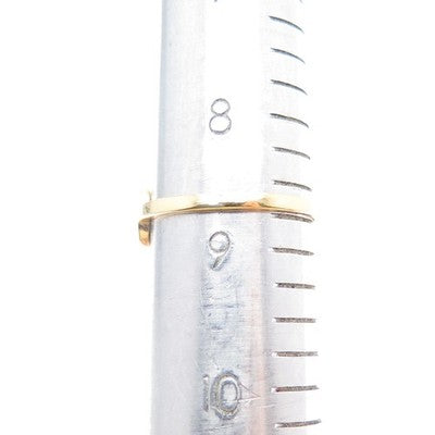 925 Sterling Silver Gold Plated Round-Cut C Z Laurel Leaf Ring Size 8.75