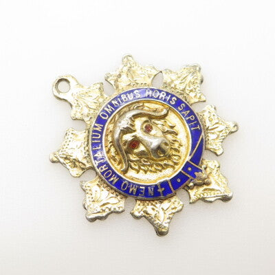 CASHMORE & CO Sterling Gold Plated Antique 1918 England Services Rendered Medal