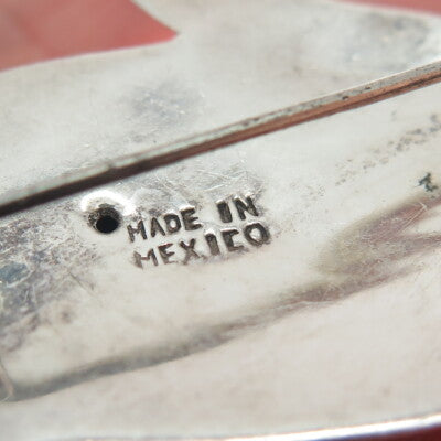 925 Sterling Silver Vintage Mexico Toucan Bird Oxidized Pin Brooch