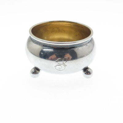 THE STONE SILVER CO. 925 Sterling Antique Victorian Personal Salt Cellar #69