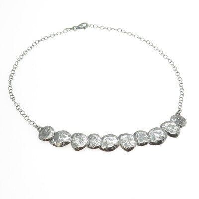 SILPADA 925 Sterling Silver Vintage Nugget Disc Chain Necklace 18"