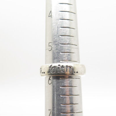 MWS Mark Wasserman Samara 925 Sterling Silver Vintage Faith Band Ring Size 6