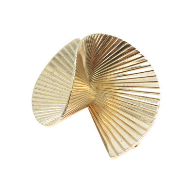 NAPIER 925 Sterling Silver Gold Plated Vintage Modernist Pin Brooch