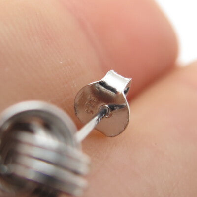 925 Sterling Silver Twisted Knot Stud Earrings