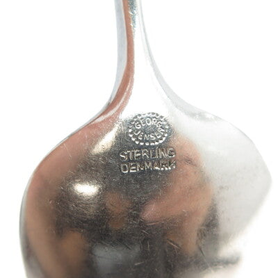 GEORG JENSEN 925 Sterling Silver Vintage 1954 Cypress Five O'Clock Teaspoon