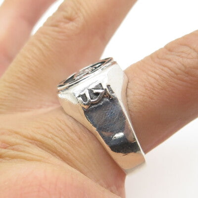 925 Sterling Silver Vintage Muslims Allah Religious Ring Size 11.25