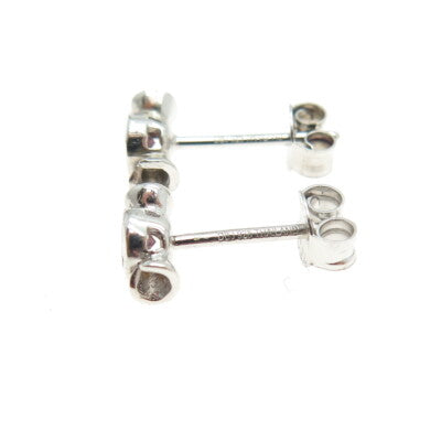 DBJ DEE BERKLE 925 Sterling Silver Round-Cut Purple C Z Candy Stud Earrings