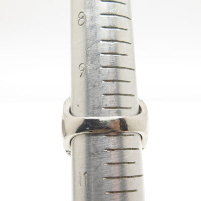 925 Sterling Silver Pave C Z Domed Ring Size 10.25