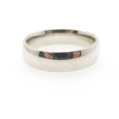 GLAMIRA 925 Sterling Silver Real Diamond Wedding Band Ring Size 7