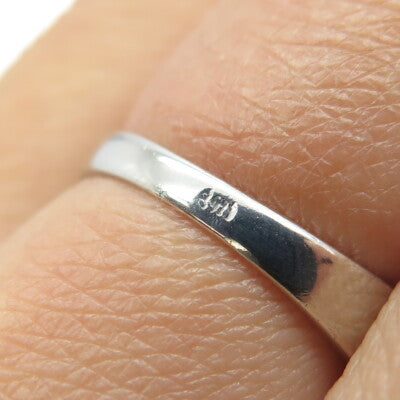 925 Sterling Silver Round & Emerald-Cut C Z Ring Size 7.25
