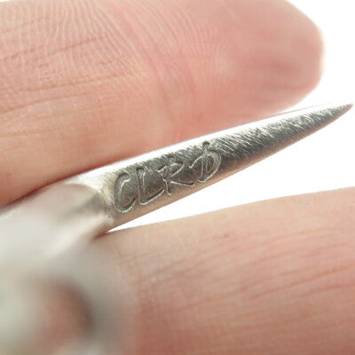 925 Sterling Silver Vintage CLRD Celtic Axe Pendant