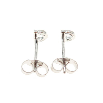 925 Sterling Silver Letter "B" Initial Stud Earrings