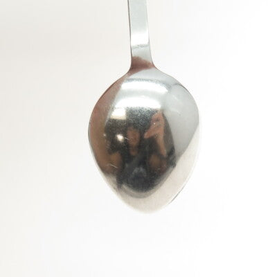 C.G. HALLBERG 925 Sterling Silver Vintage Sweden Enamel Royal Crown Coffee Spoon