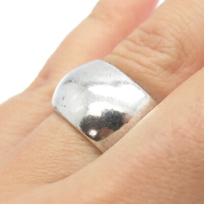 CHAPAL ZENRAY 925 Sterling Silver Vintage Modernist Band Ring Size 6.75