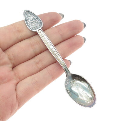 TH. MARTHINSEN 925 Sterling Silver Vintage Norway Vatican Pavilion Coffee Spoon
