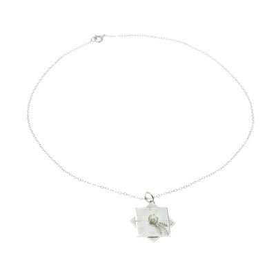 RCH-KING 925 Sterling Silver Vintage Real Pearl Rolo Chain Necklace 14"