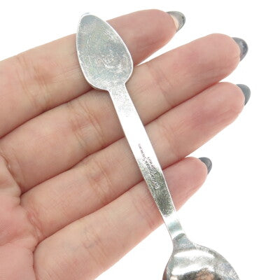 TH. MARTHINSEN 925 Sterling Silver Vintage Norway Vatican Pavilion Coffee Spoon