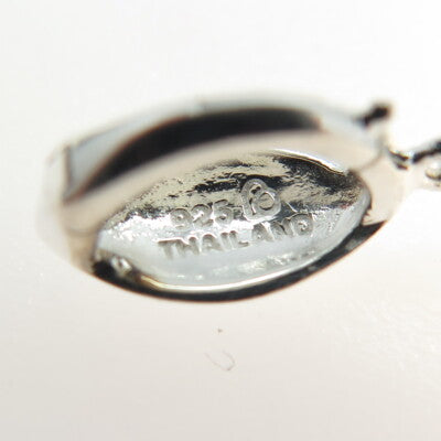 925 Sterling Silver 2-Tone Modernist Moon Round Pendant