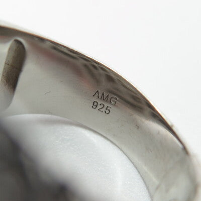 925 Sterling Silver Pave C Z Domed Ring Size 10