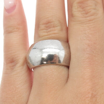 CHAPAL ZENRAY 925 Sterling Silver Vintage Modernist Band Ring Size 6.75