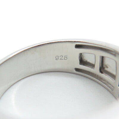 925 Sterling Silver MGW Real Diamond & Lab-Created Pink Sapphire Ring Size 10