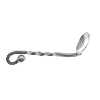 FLEETWOOD 925 Sterling Silver Antique Individual Twisted Snuff Spoon Pendant