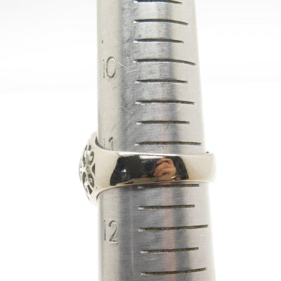 925 Sterling Silver Pave C Z Ornate Ring Size 11.5