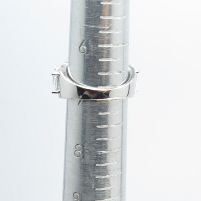 925 Sterling Silver Emerald-Cut Shaped C Z Ring Size 7