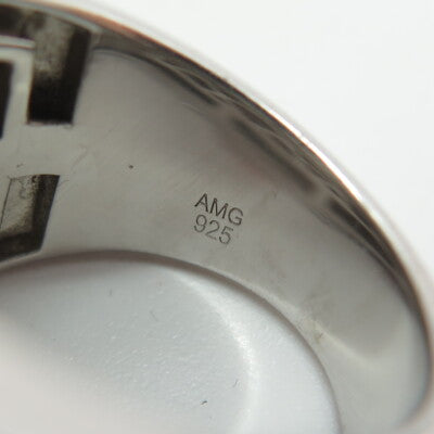 925 Sterling Silver Pave C Z Domed Ring Size 10.25