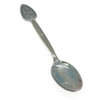 TH. MARTHINSEN 925 Sterling Silver Vintage Norway Vatican Pavilion Coffee Spoon