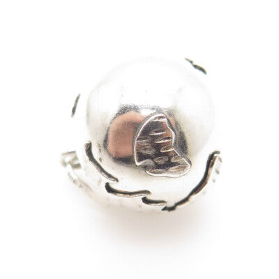 925 Sterling Silver Vintage Mexico Globe Ball Charm Pendant