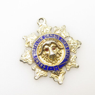 CASHMORE & CO Sterling Gold Plated Antique 1918 England Services Rendered Medal