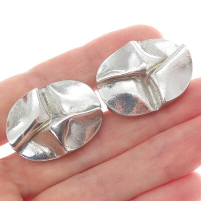 BJORN WECKSTROM LAPPONIA 925H Sterling Vintage 1970 Finland Modernist Cufflinks