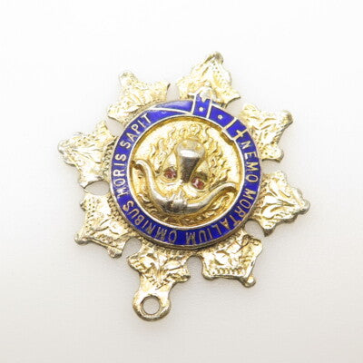 CASHMORE & CO Sterling Gold Plated Antique 1918 England Services Rendered Medal