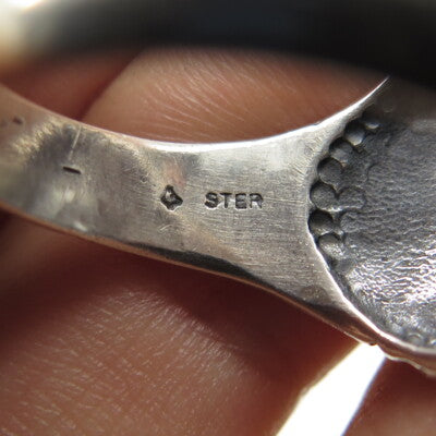 LITTLE SILVER FOX 925 Sterling Silver Vintage Eagle Adjustable Ring Size 9.25