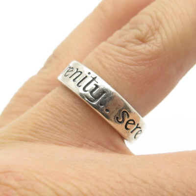 MWS Mark Wasserman Samara 925 Sterling Silver Vintage Serenity Band Ring Size 6