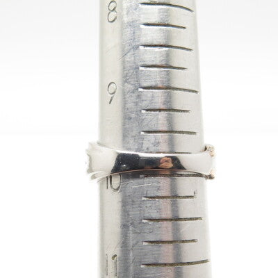 P. NINA 925 Sterling Silver 2-Tone White & Black C Z Ring Size 10