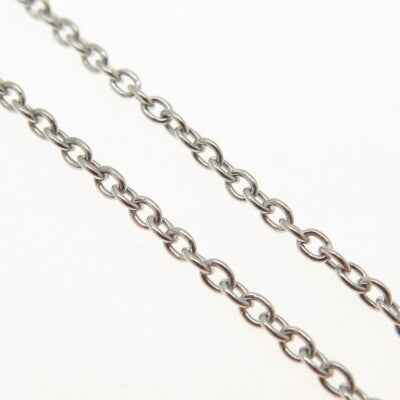 925 Sterling Silver Italy Cable Chain Necklace 16"
