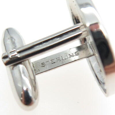 SPEIDEL 925 Sterling Silver Vintage Engraved Floral Oval Cufflinks