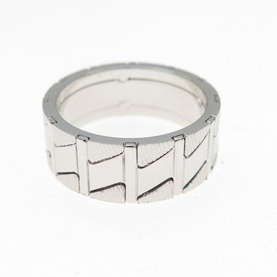 NEOS 925 Sterling Silver Textured Zig Zag Band Ring Size 8.25
