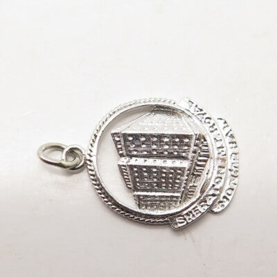 925 Sterling Silver Vintage "Sheraton Mt Royal, Montreal" Charm Pendant